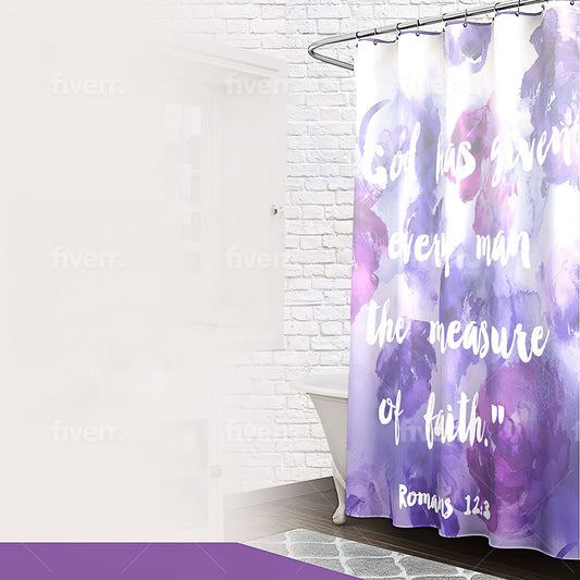 Measure of Faith Shower Curtain